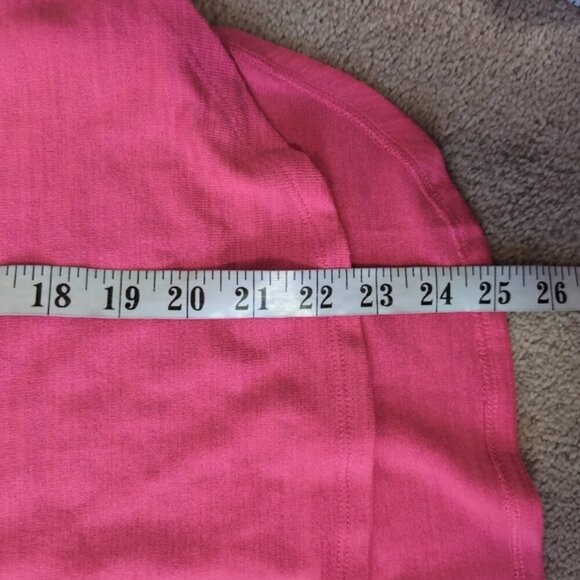 Banana Republic Heathered Barbie Pink Knit Lounge Crew Neck Top S - Picture 6 of 9
